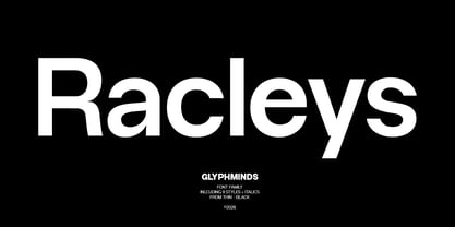 Racleys Font Poster 1