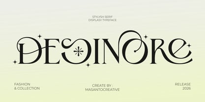 Desinore Font Poster 1