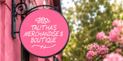 Talitha Mochy Font Poster 4