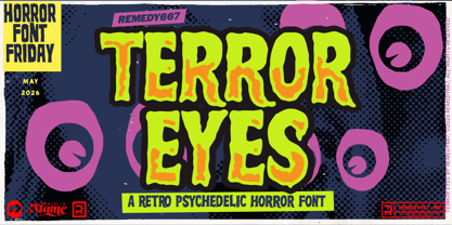 Terror Eyes 667 Font Poster 1