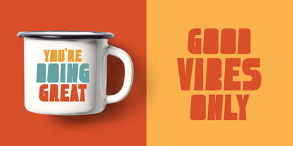 Bold Orange Font Poster 3