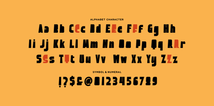 Bold Orange Font Poster 5