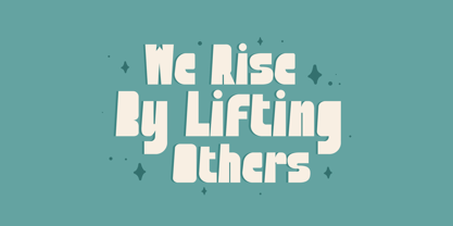 Bold Orange Font Poster 2