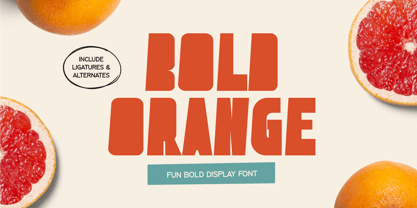 Bold Orange Font Poster 1