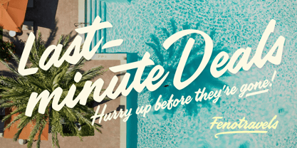 Poolside Font Poster 3