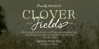 Clover Fields Font Poster 1