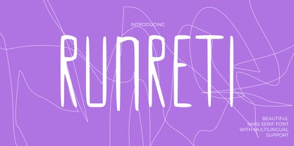Runreti Font Poster 1