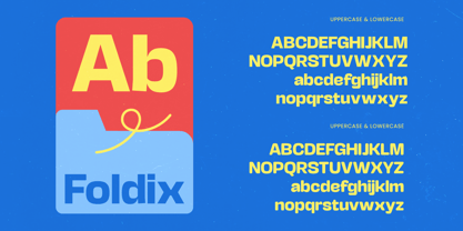 Foldix Regular Font Poster 4