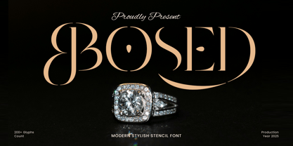 Bosed Font Poster 1