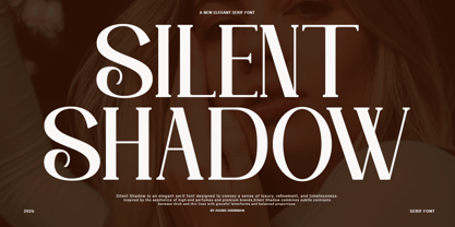 Silent Shadow Font Poster 1