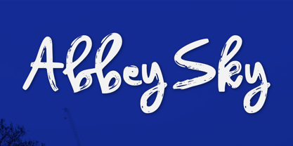 Abbey Sky Font Poster 1