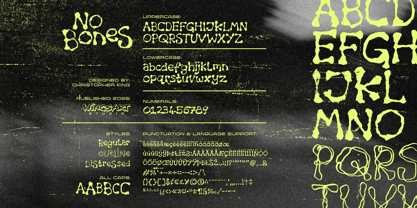 No Bones Font Poster 3