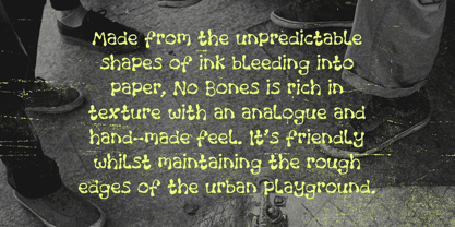 No Bones Font Poster 2