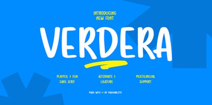 Verdera Font Poster 1