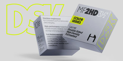 Disk Format Font Poster 3