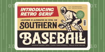 Southern Baseball Font Poster 1