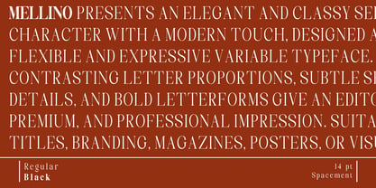 Mellino Font Poster 7