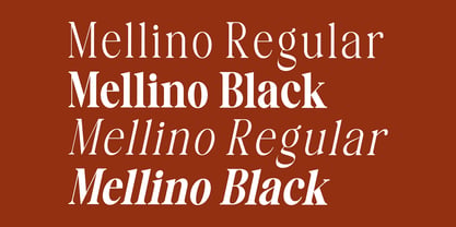 Mellino Font Poster 3