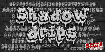 Beefy Graffiti Font Poster 10