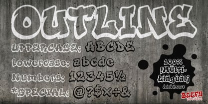 Beefy Graffiti Font Poster 7