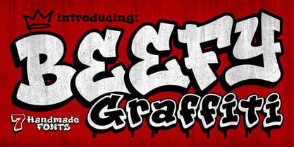Beefy Graffiti Font Poster 1