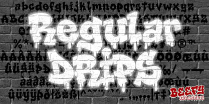 Beefy Graffiti Font Poster 6