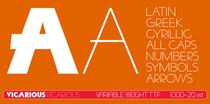 Vicarious Font Poster 1