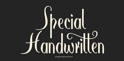 Special Handwritten Font Poster 1