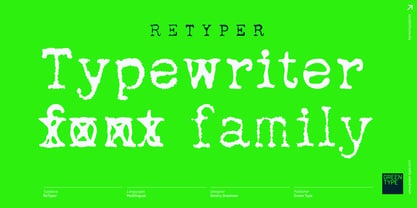 ReTyper Font Poster 2