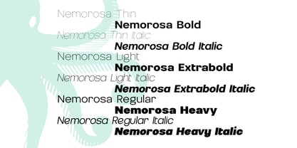 Nemorosa Variable Font Poster 2