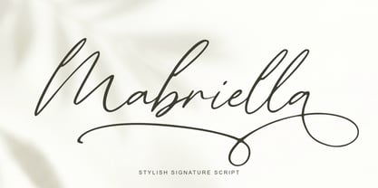 Mabriella Font Poster 1