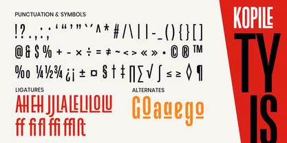 Kopile Font Poster 6