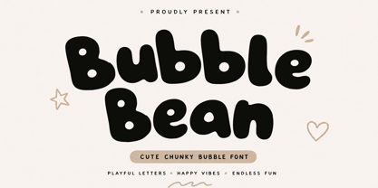 Bubble Bean Font Poster 1