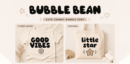 Bubble Bean Font Poster 2