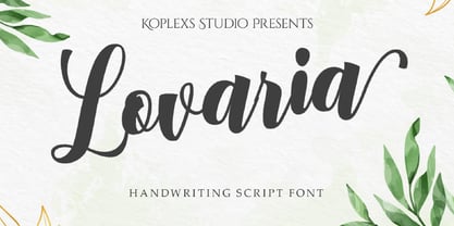 Lovaria Font Poster 1