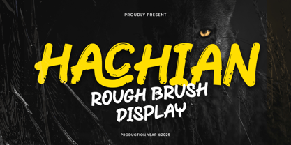 Hachian Font Poster 1