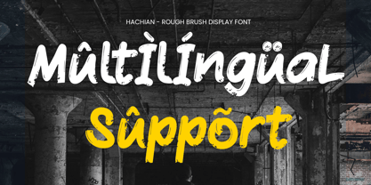 Hachian Font Poster 12