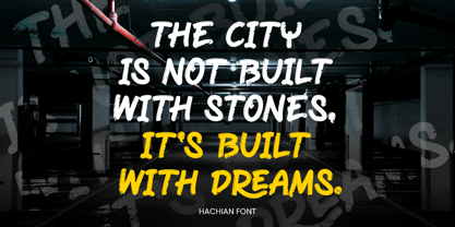 Hachian Font Poster 5