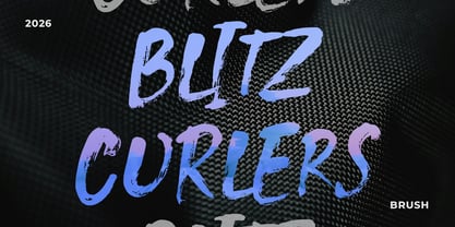 Blitz Curlers Font Poster 1