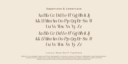 Kabrio Font Poster 6