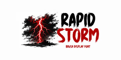 Rapid Storm Font Poster 1