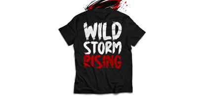 Rapid Storm Font Poster 3