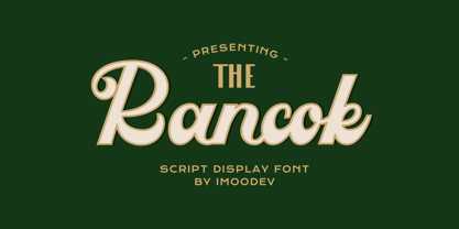 Rancok Font Poster 1
