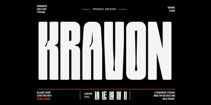 Kravon Font Poster 1