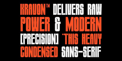 Kravon Font Poster 2