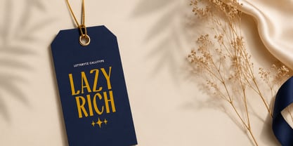 Lazyrich Font Poster 5