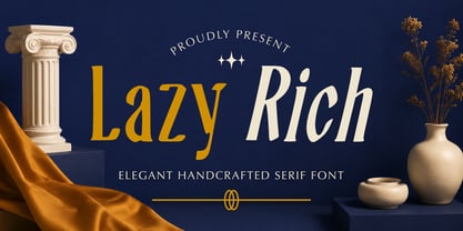 Lazyrich Font Poster 1