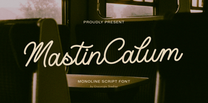 Mastin Calum Font Poster 1