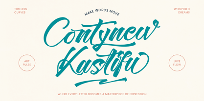 Contynew Kastifu Font Poster 1
