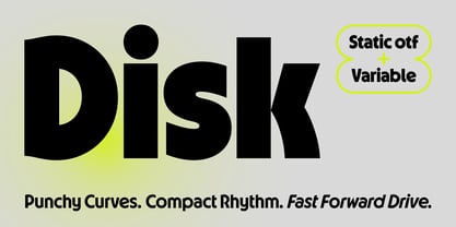 Disk Font Poster 1